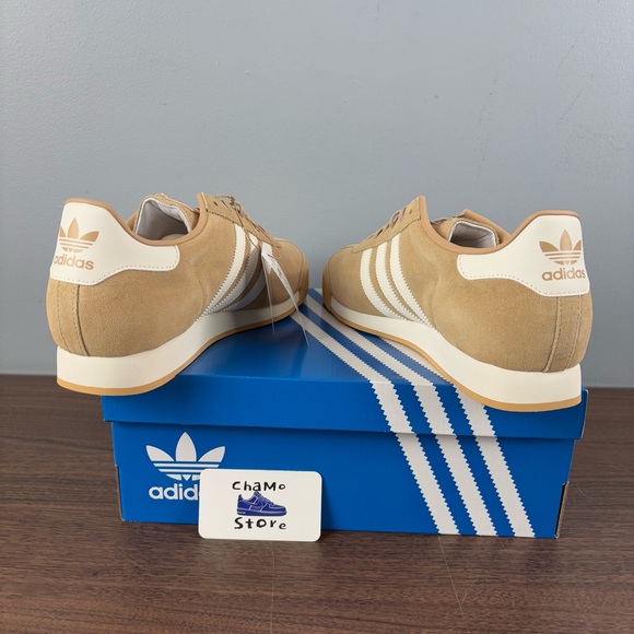 Adidas Originals Samoa Brown Beige White Athletic Sneakers JH9050 Men's Size - Picture 5 of 10
